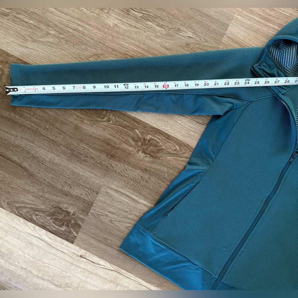Medium Under Armour Teal Patterned Coldgear Zip U… - image 5